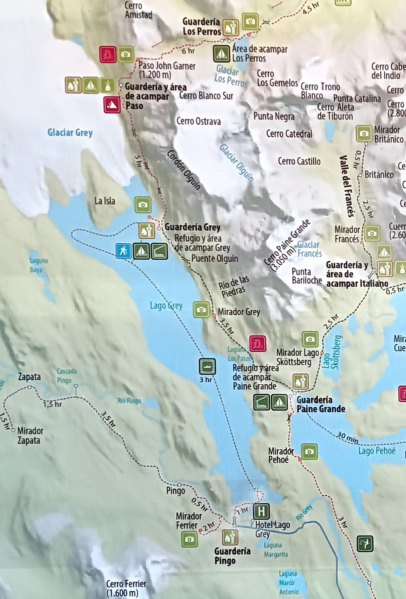 mapa lago gey