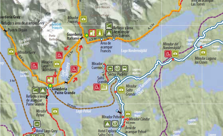 mapa torres paine 2
